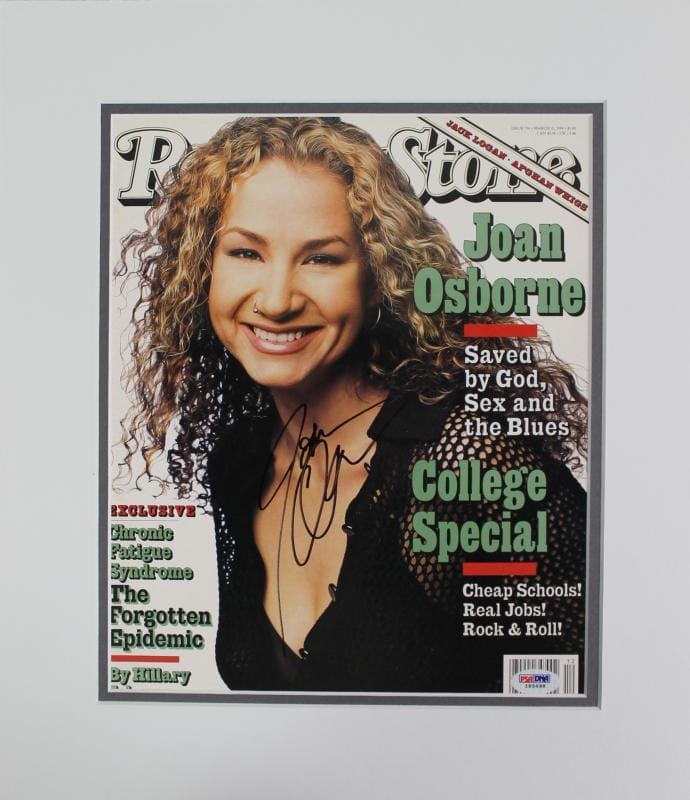 Joan Osborne Authentic Signed & Matted Rolling Stone Magazine Cover PSA #I85698