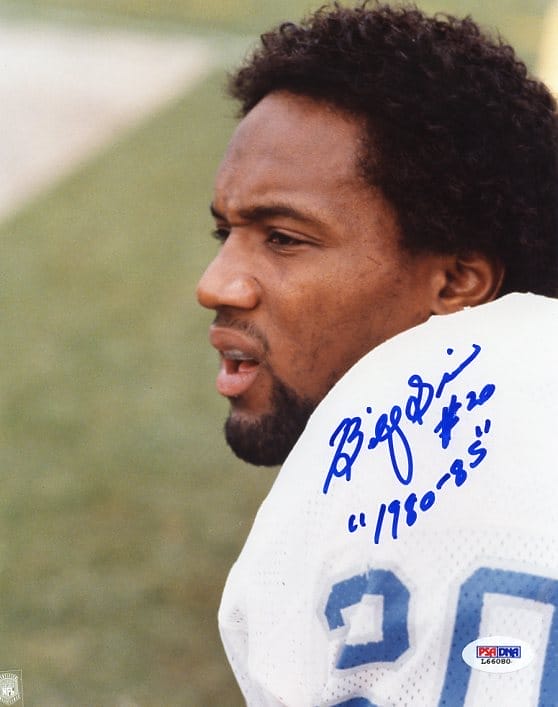 Lions Billy Sims ‘1980-85’ Signed Authentic 8X10 Photo PSA/DNA #L66080