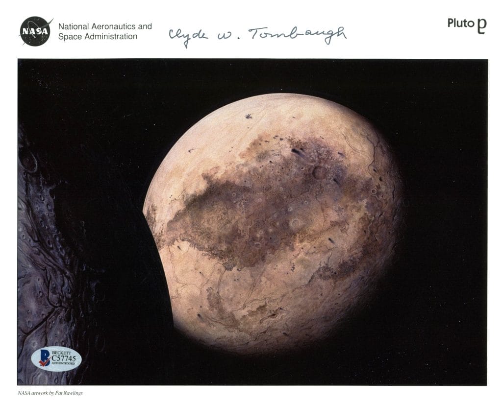 Pluto Discoverer Clyde W Tombaugh Authentic Signed NASA 8X10 Photo BAS #C57745