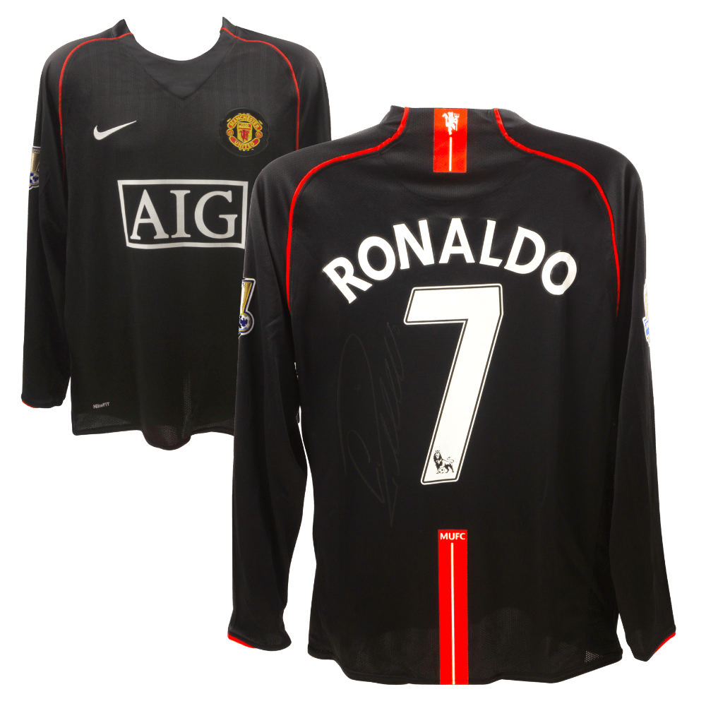 Cristiano Ronaldo Signed Vintage Manchester United Soccer Jersey 7 – Beckett LOA