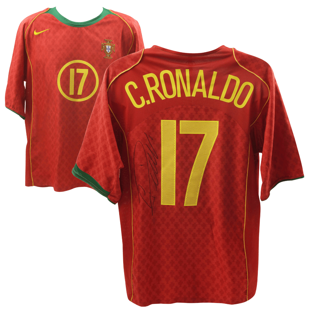 Cristiano Ronaldo Signed Portugal National Team Soccer Jersey #17 – Beckett LOA