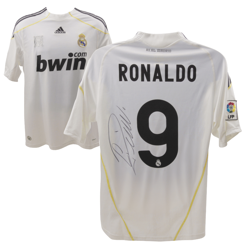 Cristiano Ronaldo Signed Iconic Real Madrid Home Soccer Jersey #9 – Beckett LOA