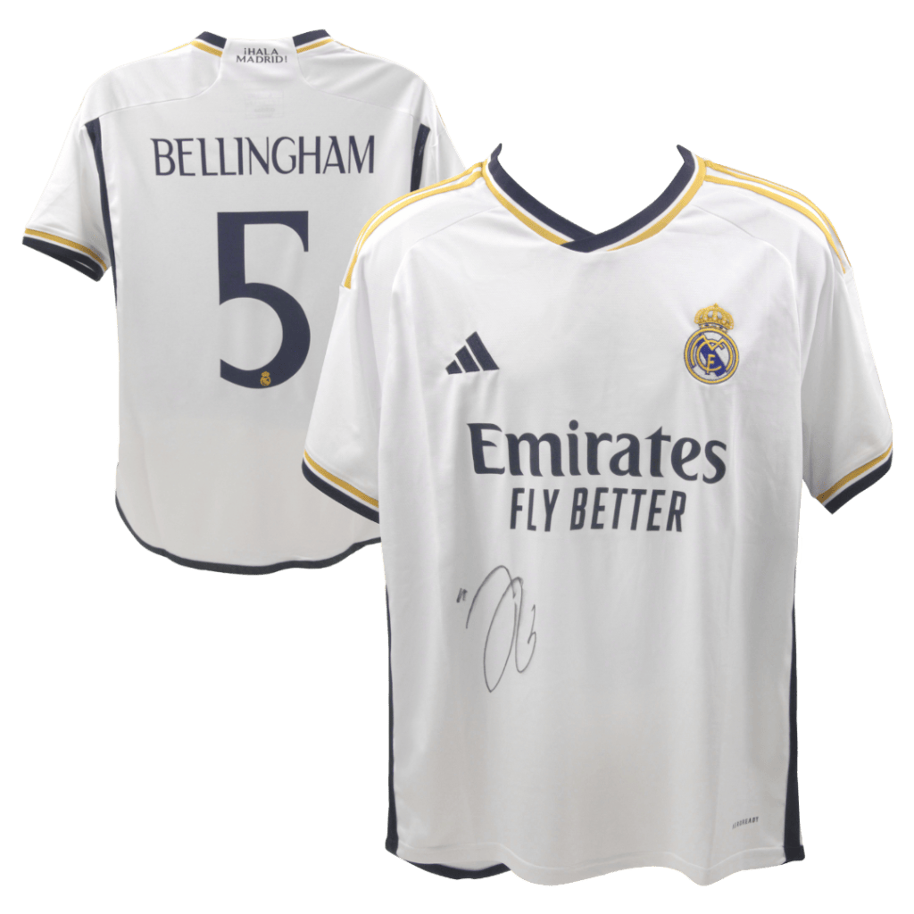 Jude Bellingham Front Signed 2023-24 Real Madrid Home Jersey #5 – Beckett COA