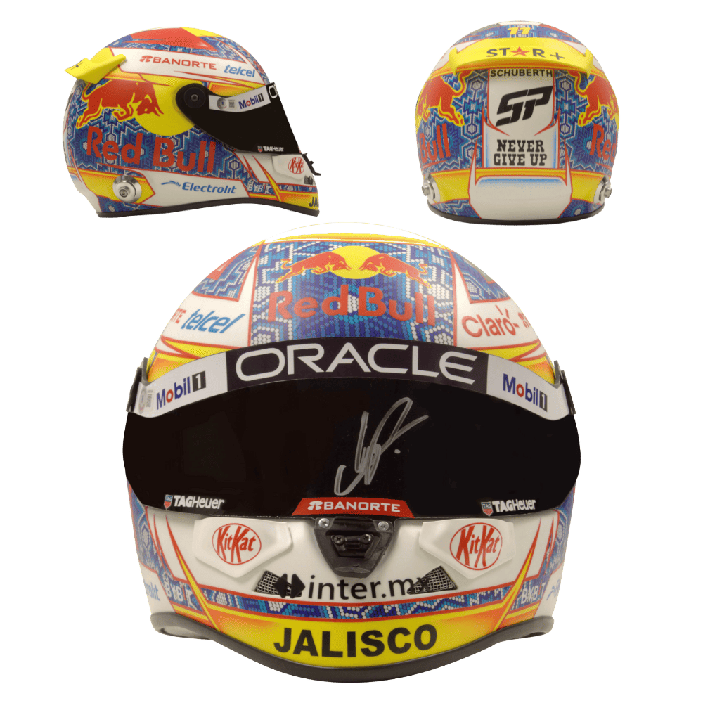 Sergio Perez Signed 2024 RedBull Formula 1 Full Size Racing Helmet – Beckett COA