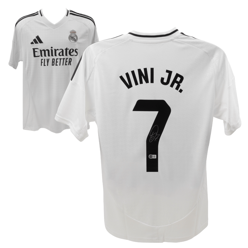 Vinicius Jr Signed Real Madrid 2024/25 Home Soccer Jersey #7 – BECKETT COA