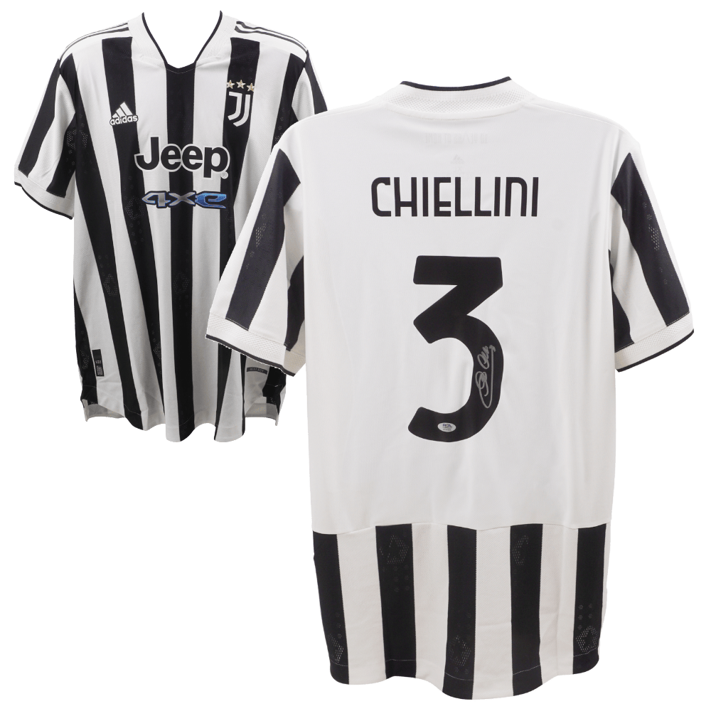 Giorgio Chiellini Signed Juventus Home Soccer Jersey #3 – BECKETT COA