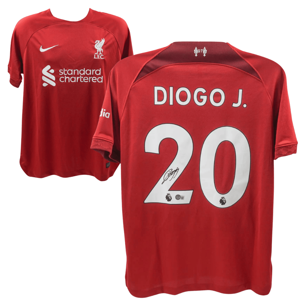 Diogo Jota Signed Liverpool Home Soccer Jersey #20 – Beckett COA