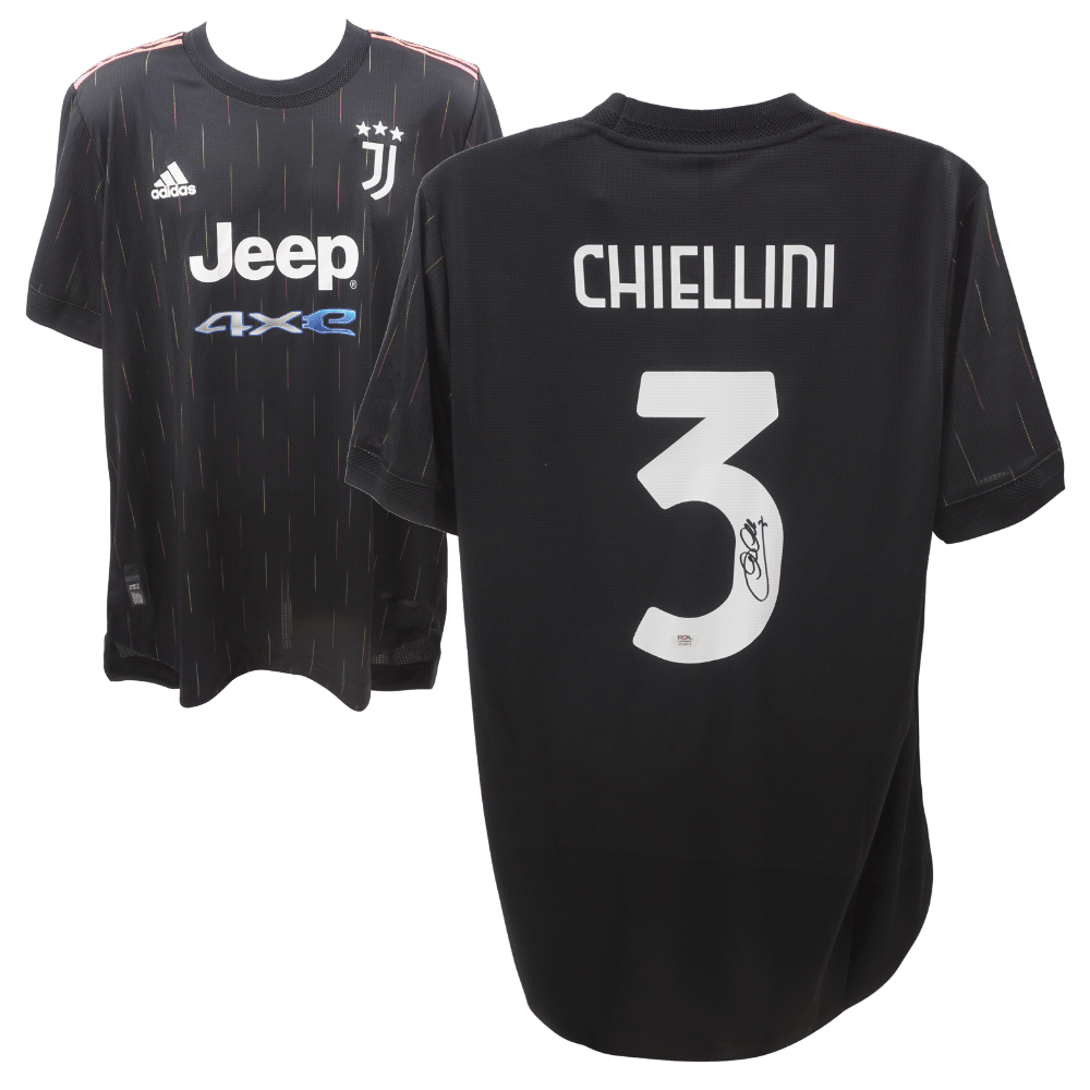 Giorgio Chiellini Signed Juventus Away Soccer Jersey #3 – BECKETT COA