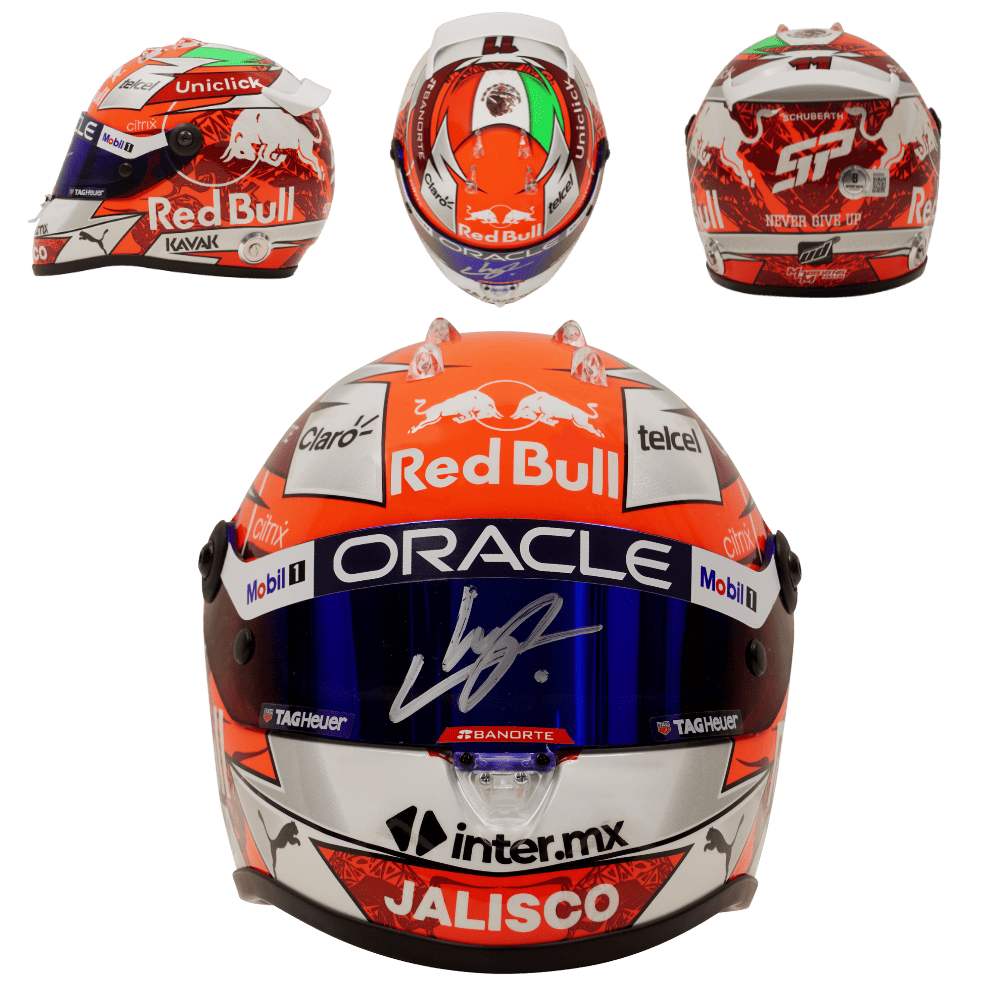Sergio Perez Signed 2022 F1 Austria GP Racing Helmet 1:2 SCALE – Beckett COA