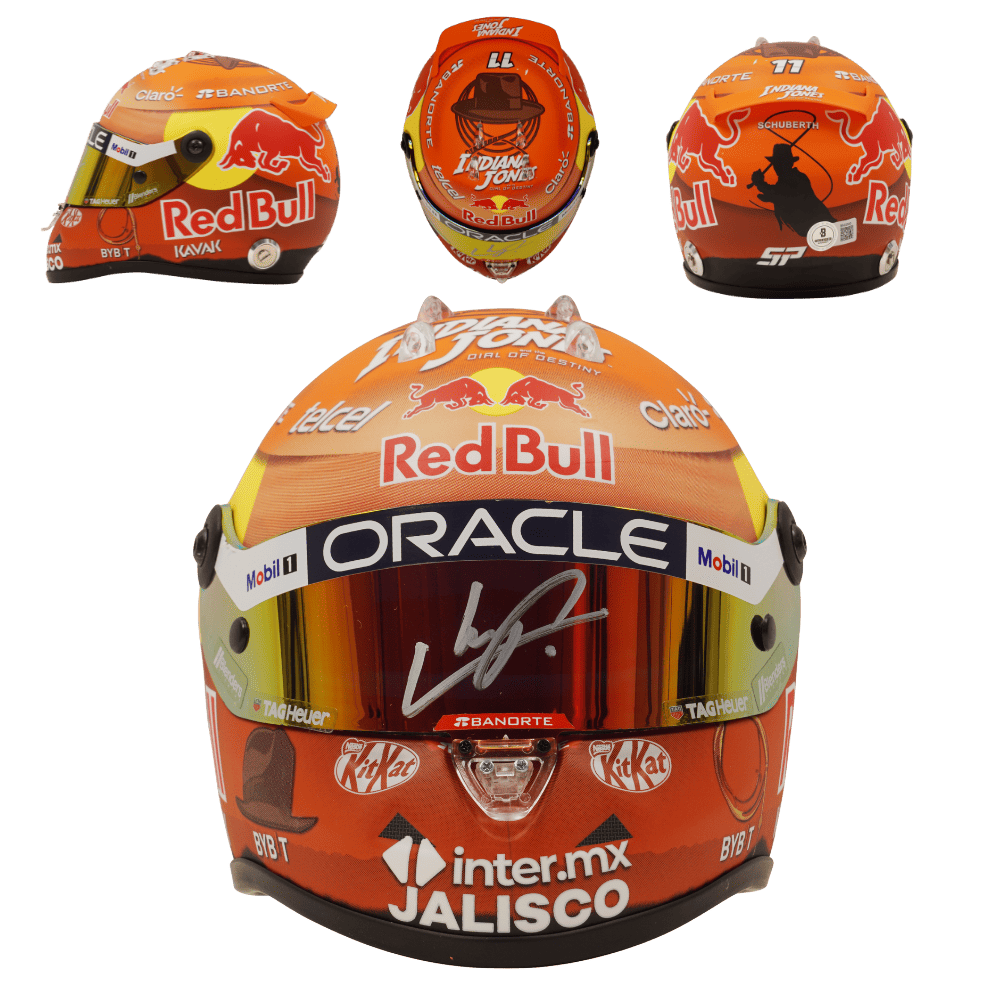 Sergio Perez Signed 2023 F1 Canada GP Racing Helmet 1:2 SCALE – Beckett COA