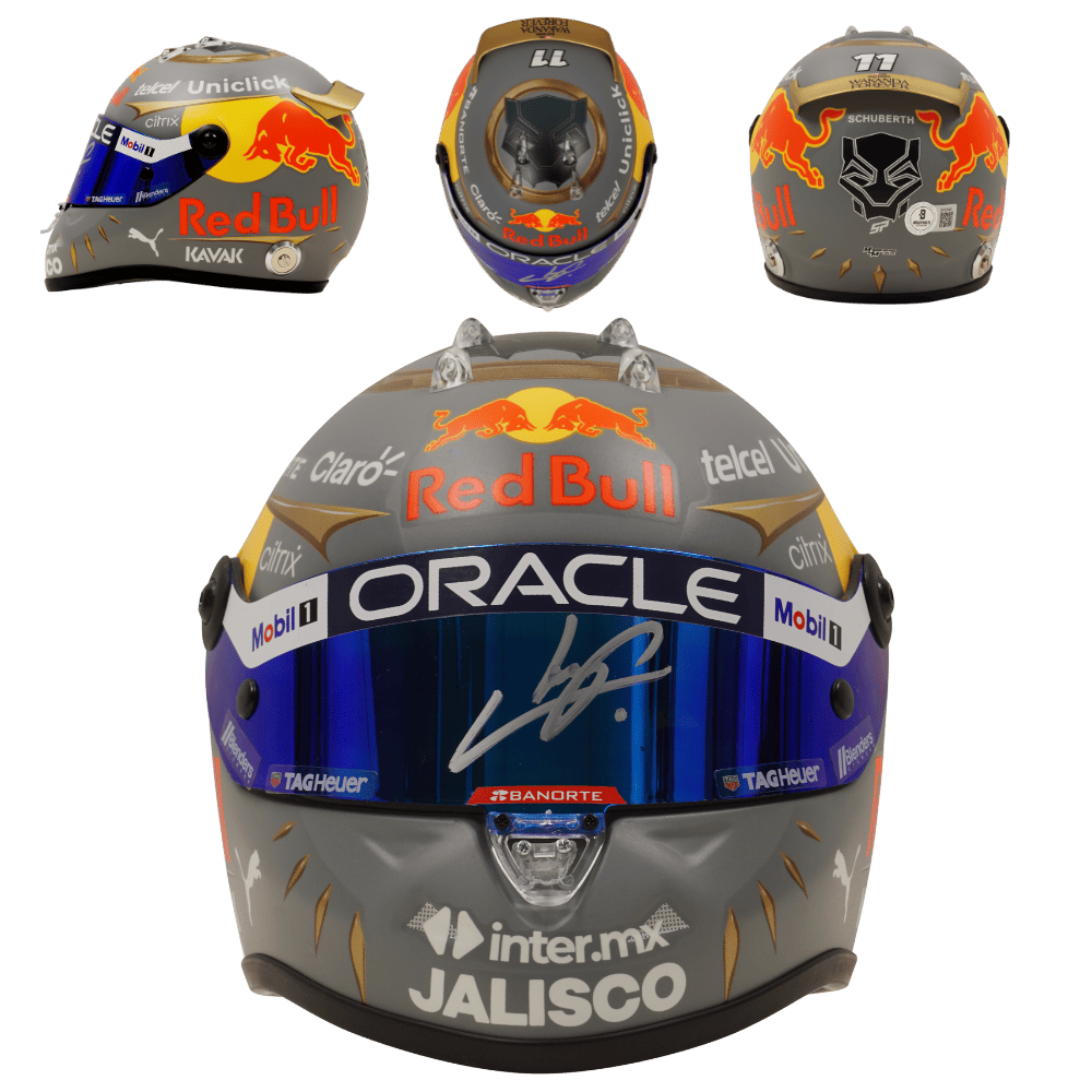Sergio Perez Signed 2022 F1 Brazil GP Racing Helmet 1:2 SCALE – Beckett COA