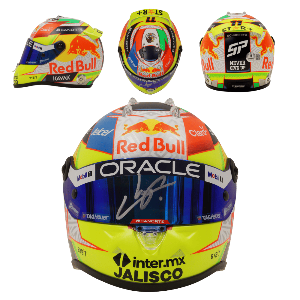 Sergio Perez Signed 2023 Formula 1 Racing Helmet 1:2 SCALE – Beckett COA