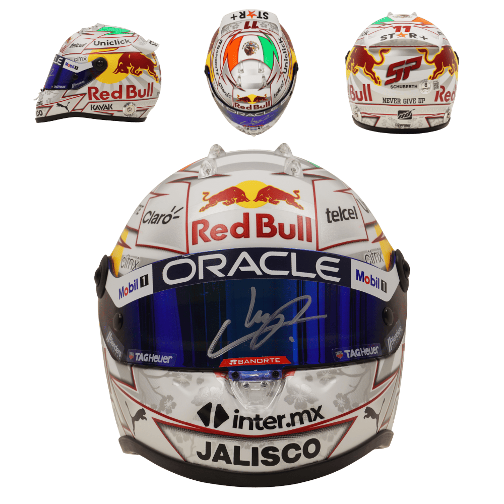 Sergio Perez Signed 2022 F1 Japan GP Racing Helmet 1:2 SCALE – Beckett COA