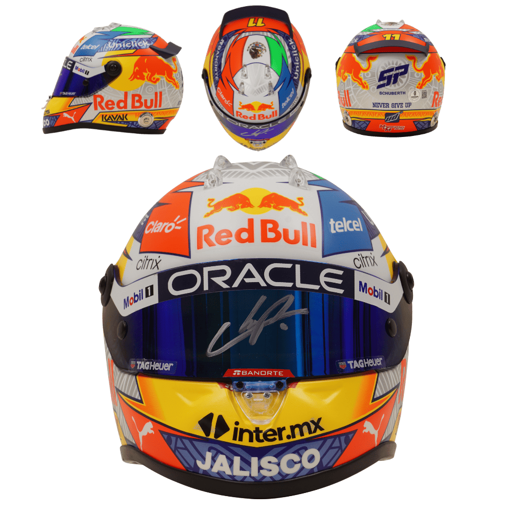 Sergio Perez Signed 2022 Formula 1 Racing Helmet 1:2 SCALE – Beckett COA