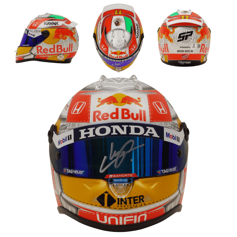 Sergio Perez Signed 2021 F1 Austria GP Racing Helmet 1:2 SCALE – Beckett COA