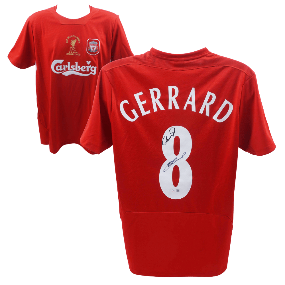 Steven Gerrard Fernando Torres Signed Liverpool Home Jersey 8 Beckett COA MVPs Authentic Signed Memorabilia