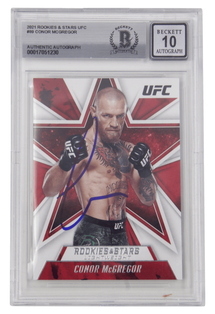 Conor McGregor Signed 2021 Panini Chronicles UFC Rookies & Stars – BGS 10 Autograph