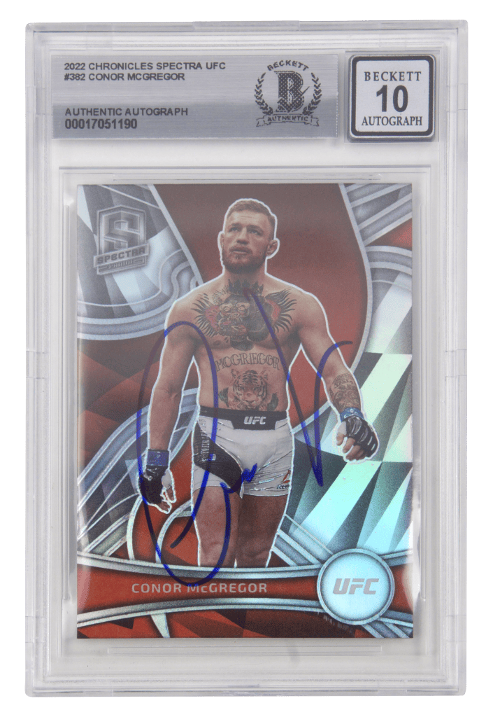 Conor McGregor Signed 2022 Panini Chronicles Spectra UFC – BGS 10 Autograph