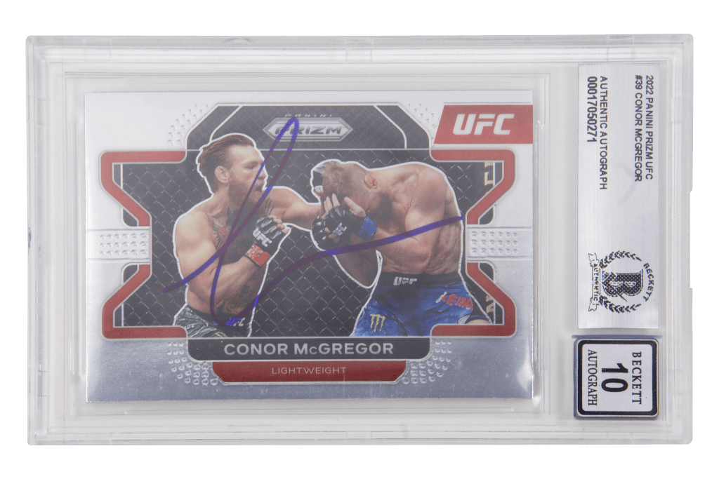 Conor McGregor Signed 2022 Panini Prizm UFC #39 – BGS 10 Autograph