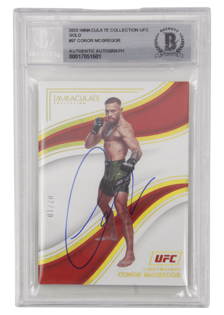 Conor McGregor Signed 2023 Panini Immaculate UFC Gold /10 – BGS Auto Authentic