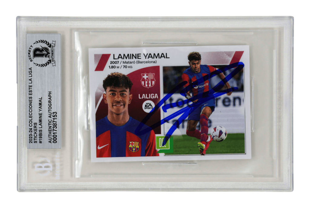 Lamine Yamal Signed 2023-24 Panini Este LA LIGA Rookie Sticker – BGS AUTHENTIC