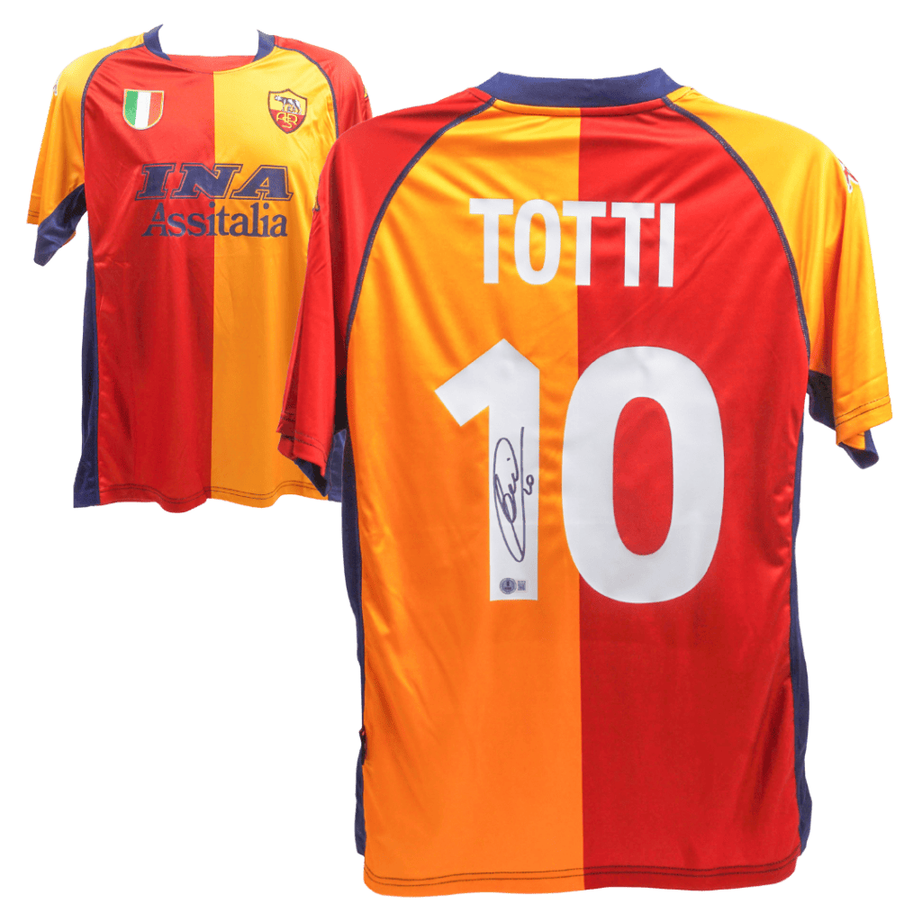 Francesco Totti Signed AS Roma Home Soccer Jersey #10 – BECKETT COA