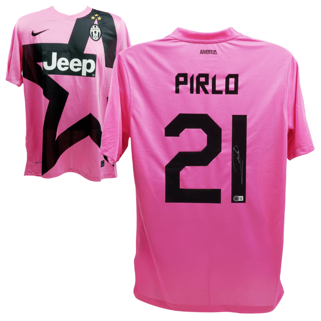 Andrea Pirlo Signed Juventus Away Soccer Jersey #21 – BECKETT COA