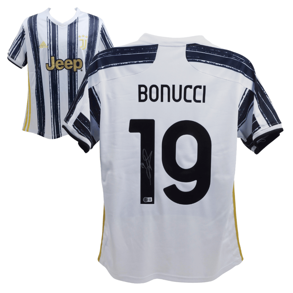 Leonardo Bonucci Signed Juventus Home Soccer Jersey #19 – BECKETT COA