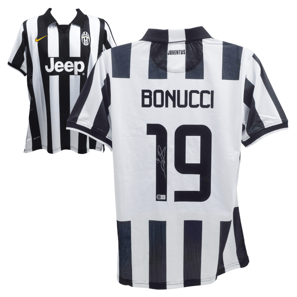 Leonardo Bonucci Signed Juventus Home Soccer Jersey #19 – BECKETT COA