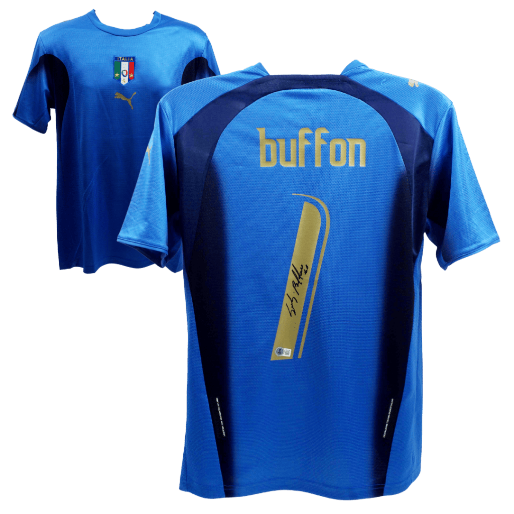 Gianluigi Buffon Signed Italy National Home Soccer Jersey #1 – BECKETT COA