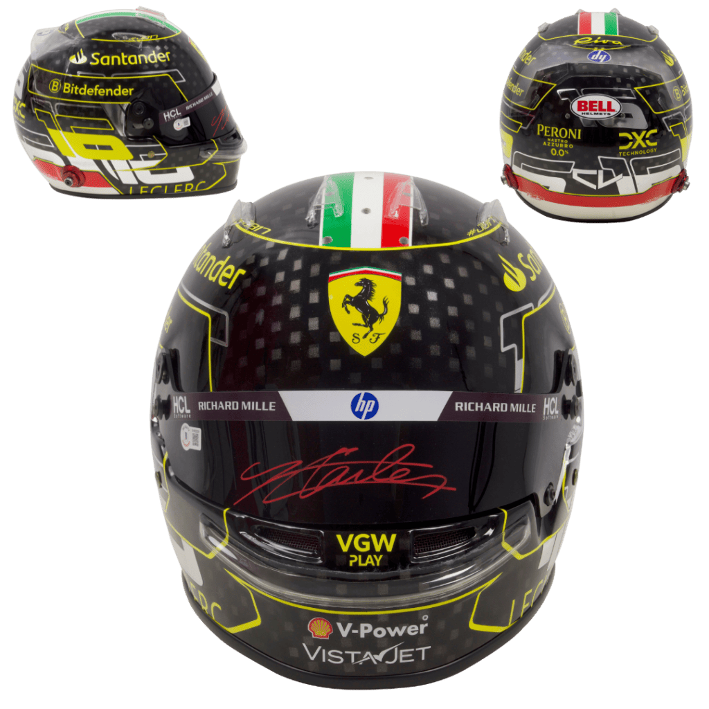 Charles Leclerc Signed 2024 Formula 1 Ferrari Full Size Helmet – BECKETT COA