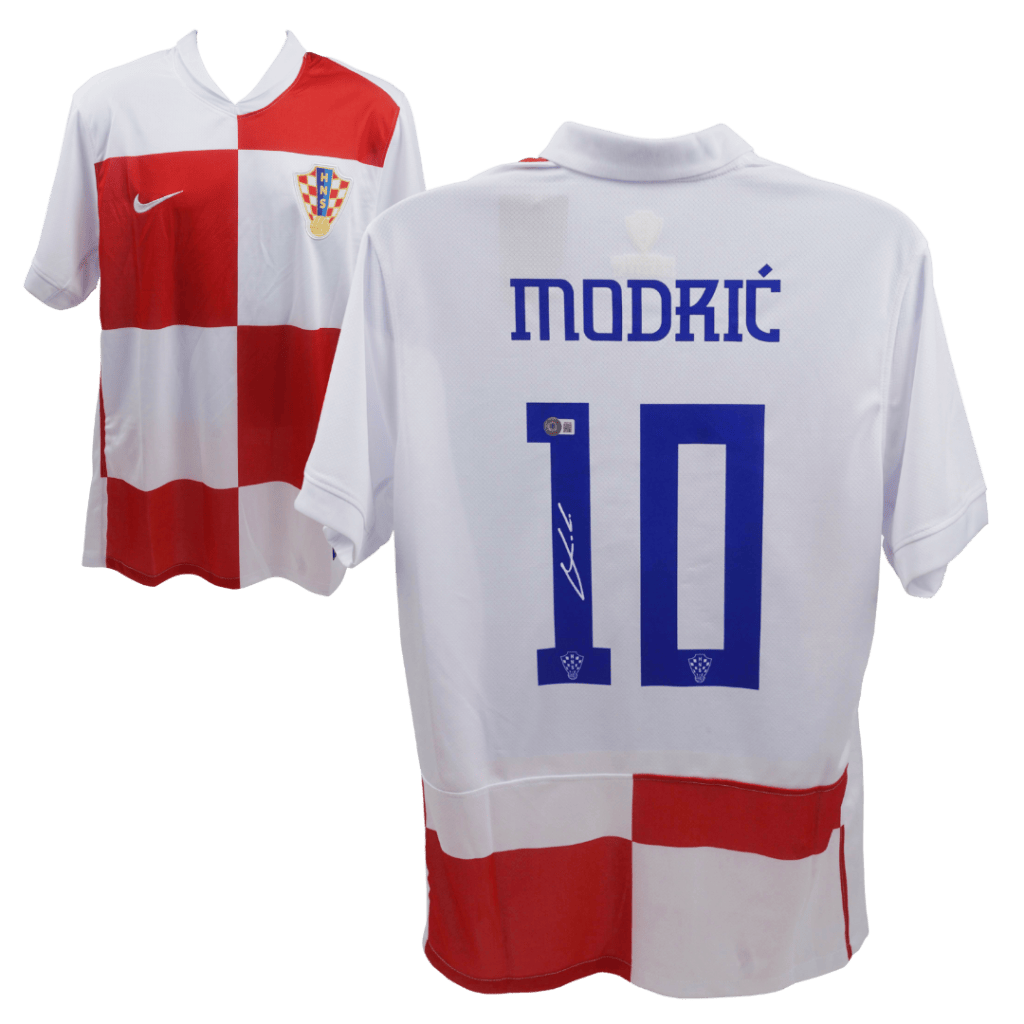 Luka Modric Signed Croatia National Home Soccer Jersey #10 – BECKETT COA