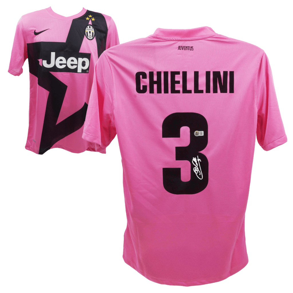 Giorgio Chiellini Signed Juventus Away Soccer Jersey #3 – BECKETT WITNESS