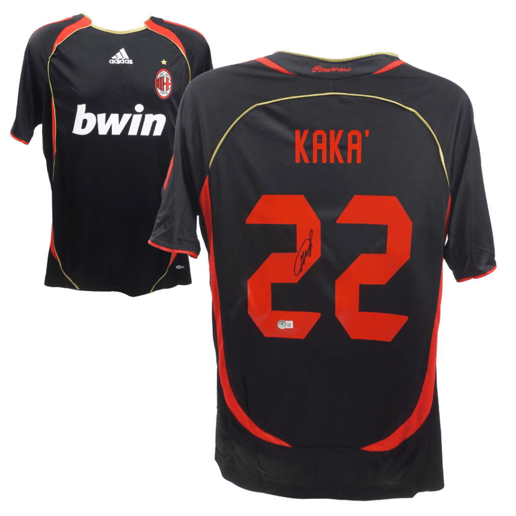 Kaka Signed AC Milan Away Soccer Jersey #22 – BECKETT COA