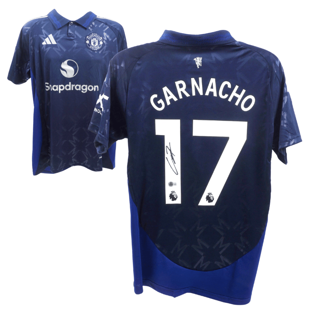 Alejandro Garnacho Signed Manchester United Away Soccer Jersey #17 – BECKETT COA