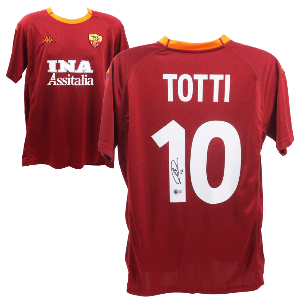 Francesco Totti Signed AS Roma Home Soccer Jersey #10 – BECKETT WITNESS