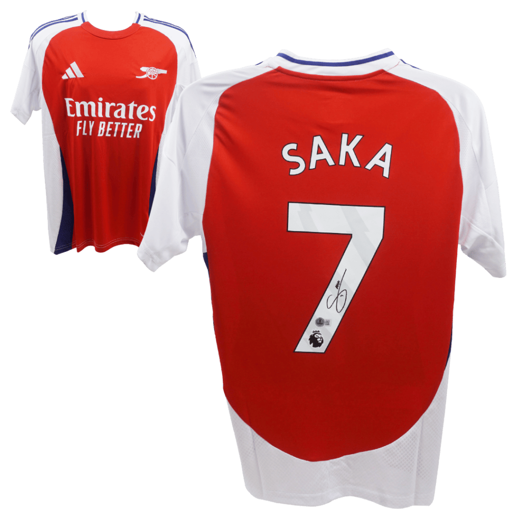 Bukayo Saka Signed Arsenal Home Soccer Jersey #7 – BECKETT COA