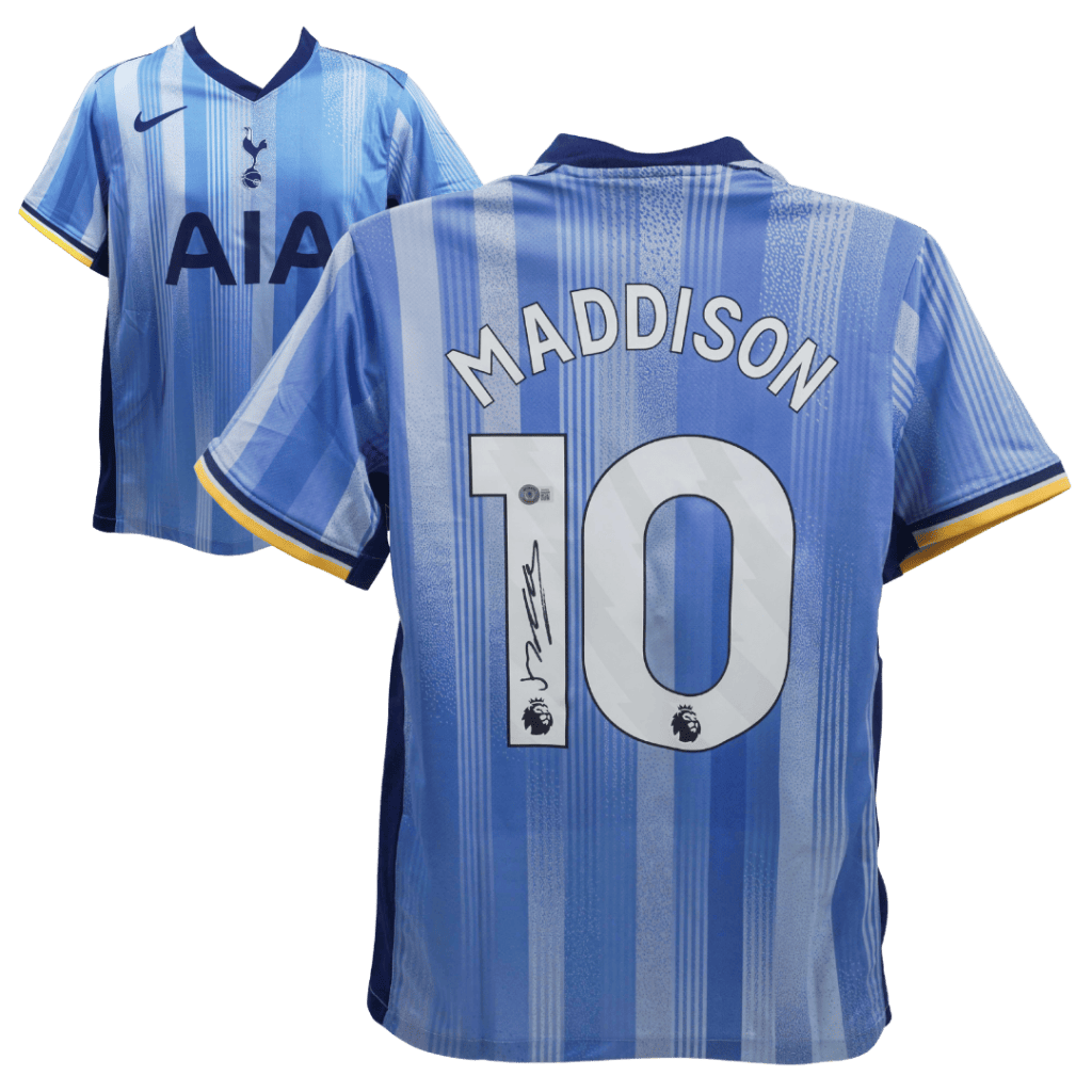 James Maddison Signed Tottenham Hotspur Away Soccer Jersey #10 with Beckett COA